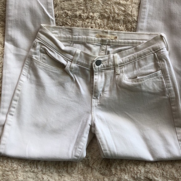 White Levi Skinny Ankle jean - Picture 8 of 9